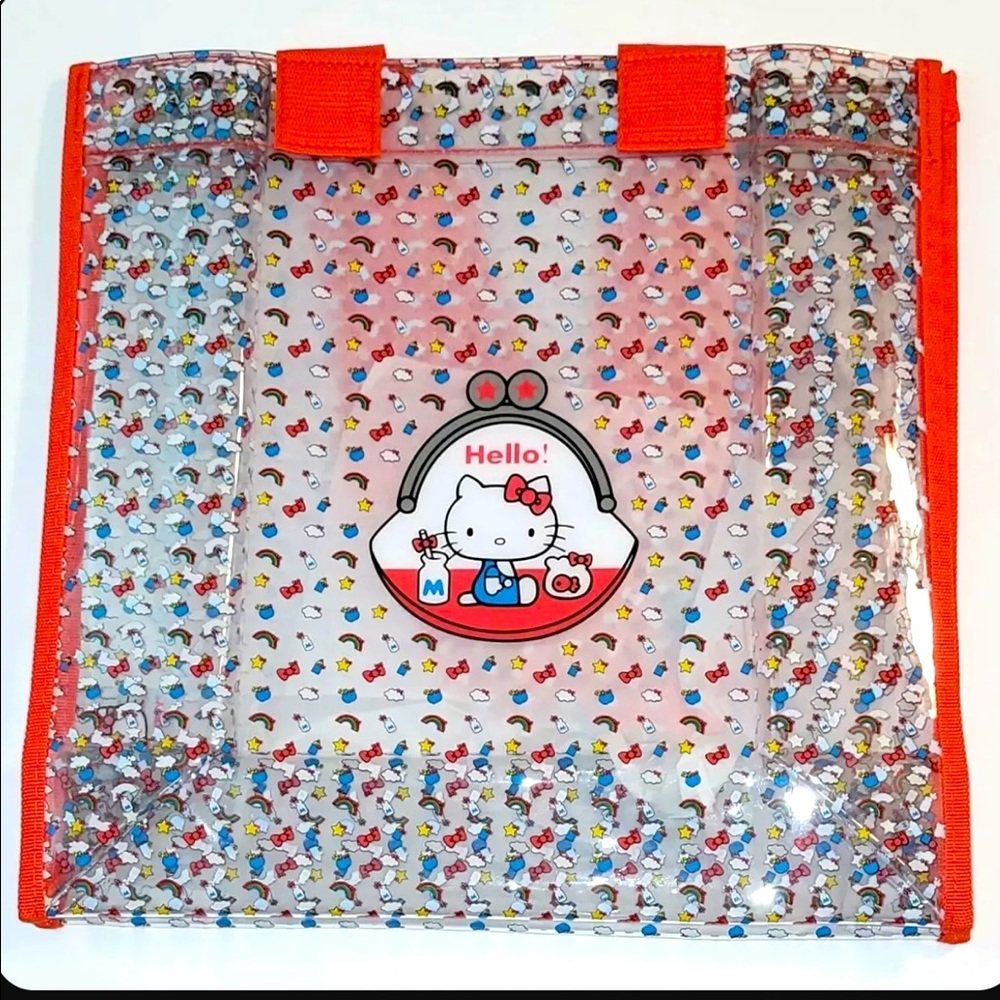 Transparent plastic Hello Kitty bag